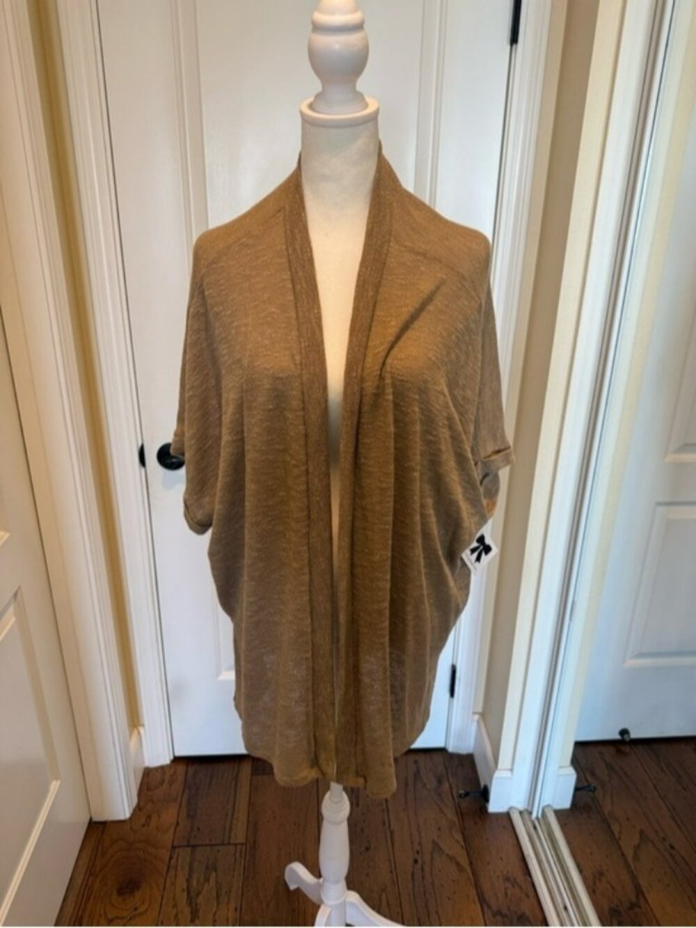 NWT Open Front Knit Cardigan - Camel Brown